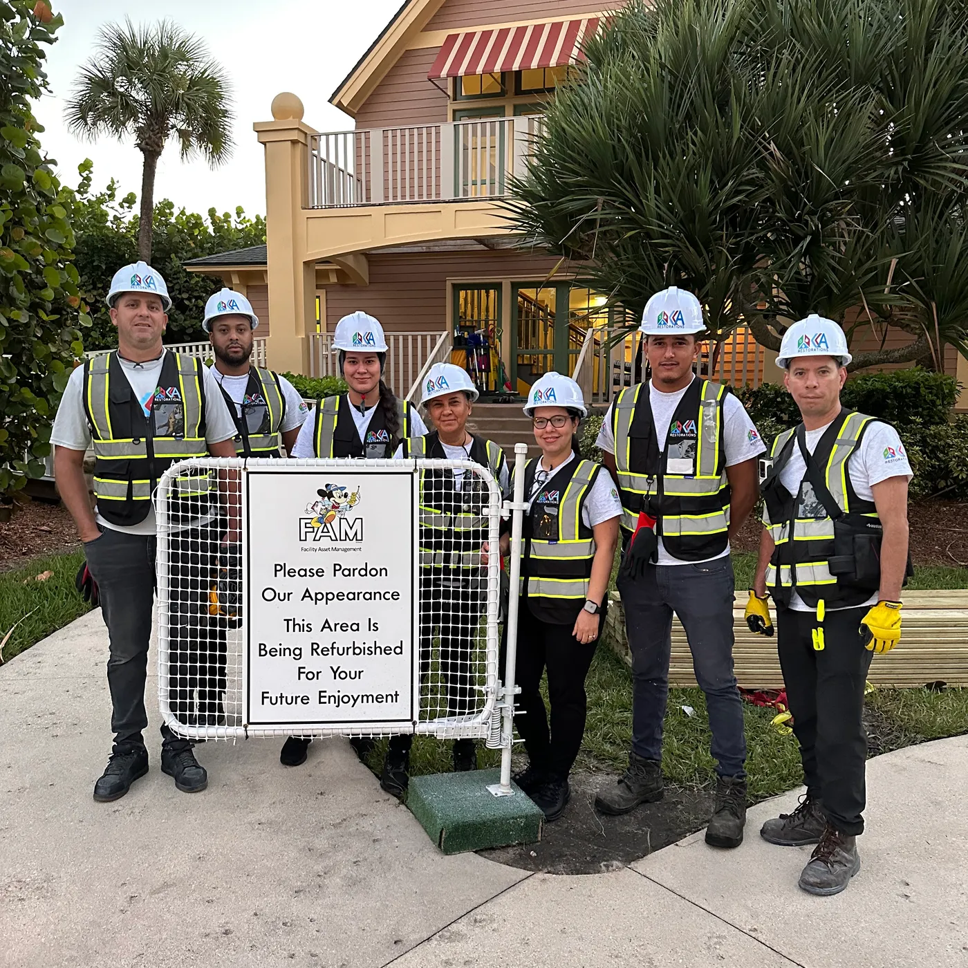 Storm response team and jobsite conditions
